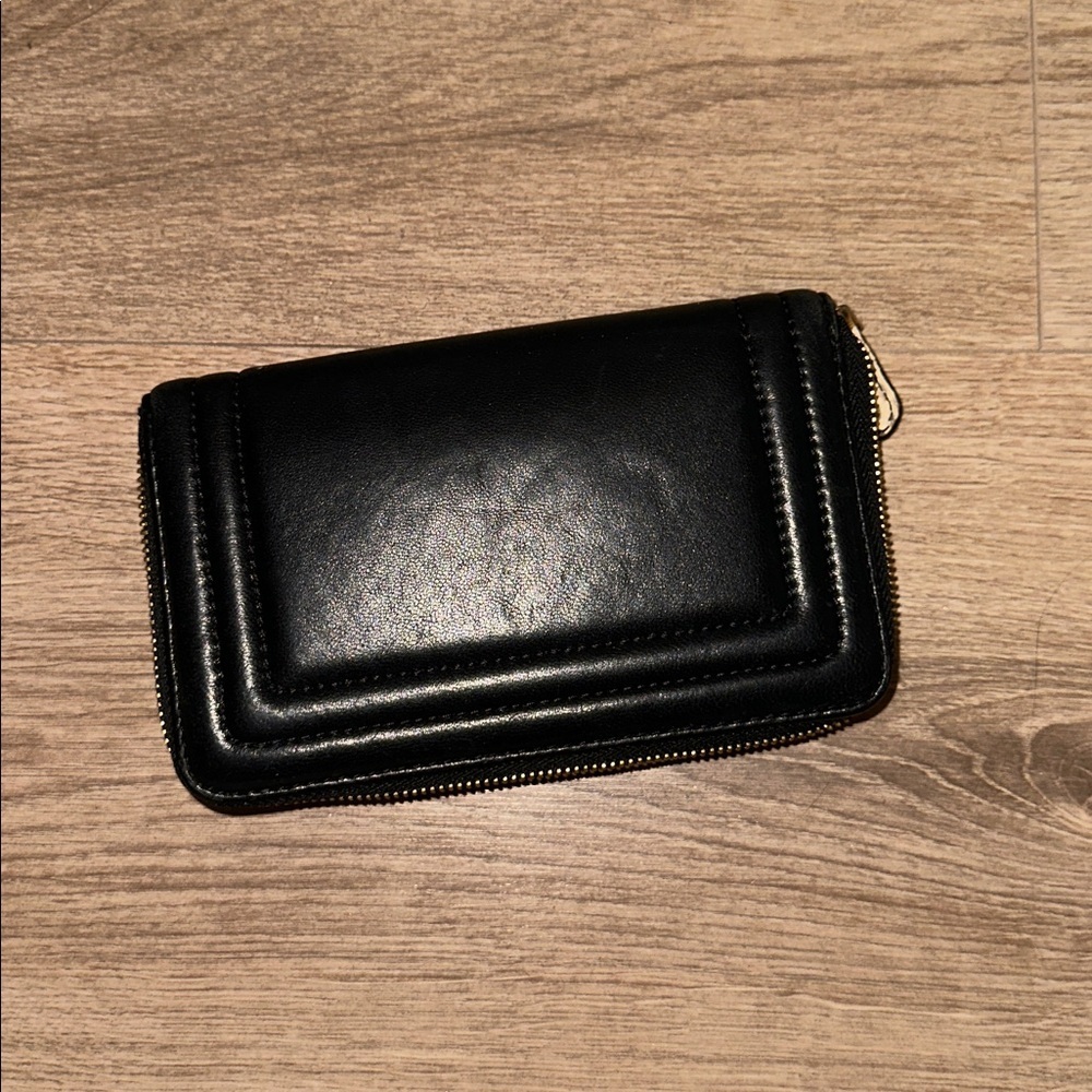 Coach Black Leather Zip Wallet - Picture 5 of 6